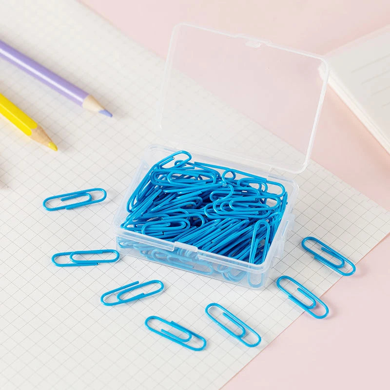 50pcs Colorful Metal Paper Clips – 28mm