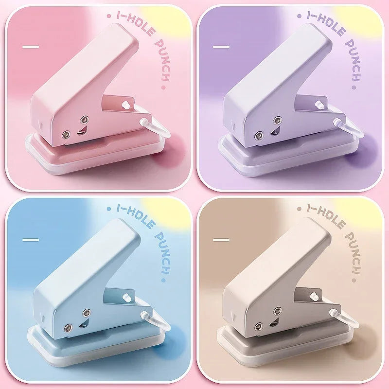 Single Hole Mini Paper Punch – Portable & Cute