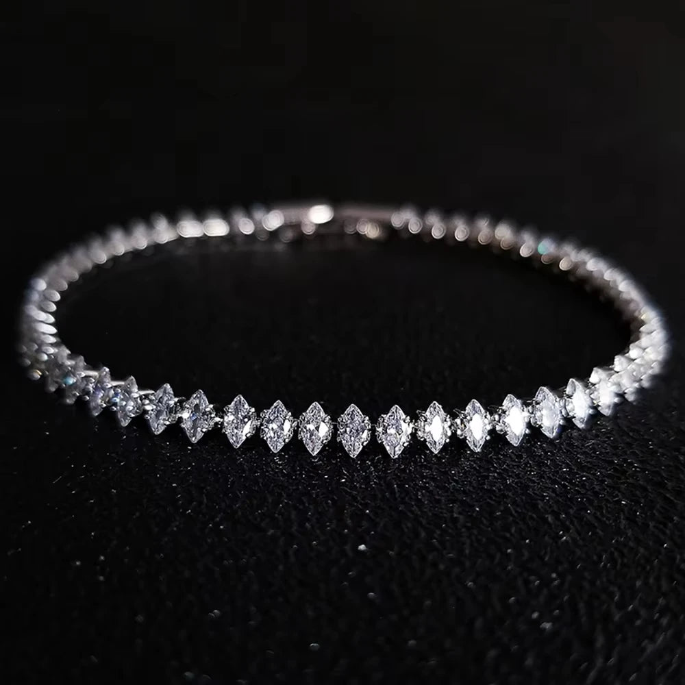 Roman Crystal Chain Bracelet