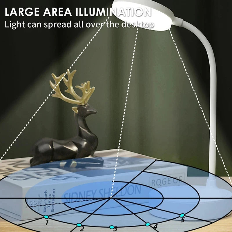 Portable LED Desk Lamp – Eye Protection & 3 Modes