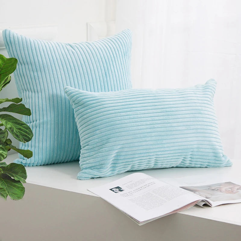Corduroy Striped Cushion Cover 30x50/40/45/50/55/60cm Soft Comfortable Throw Pillow Case For Living Room Sofa Home Decoration