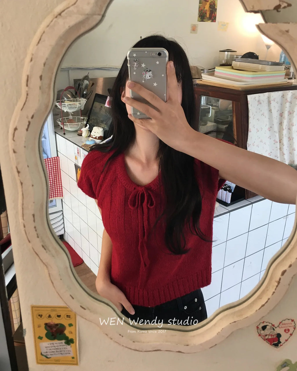 Loose ort Sve Knitted Sweater Women's Dstring Knot  Knot Overhead Sweatirt Casual Sle Online Exclusive