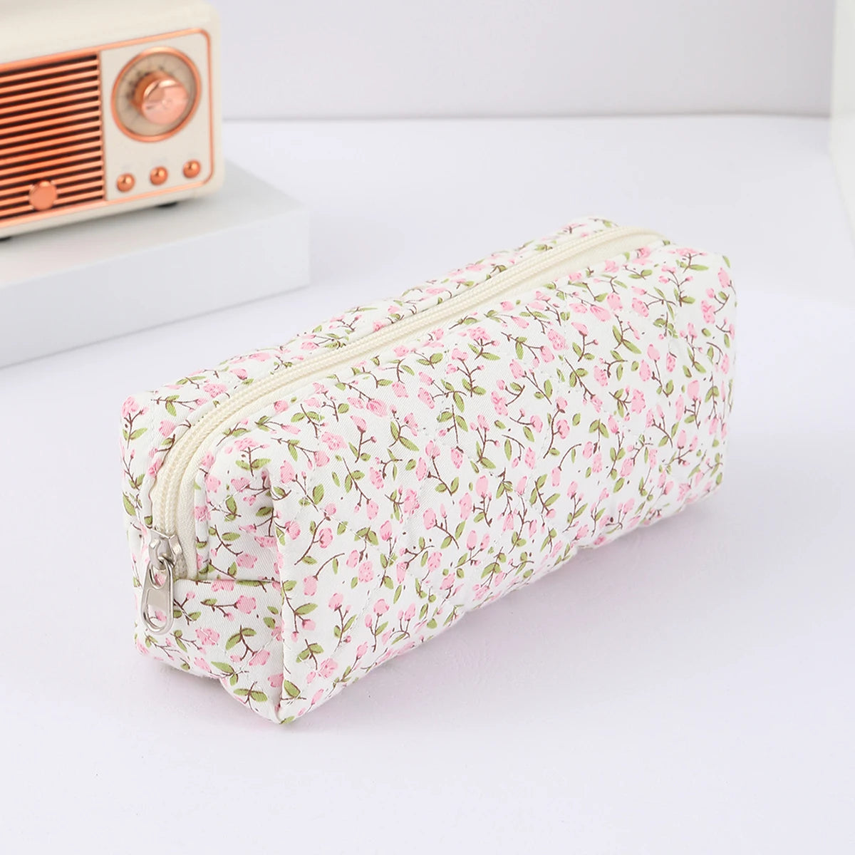 Floral Bowknot Pencil Case