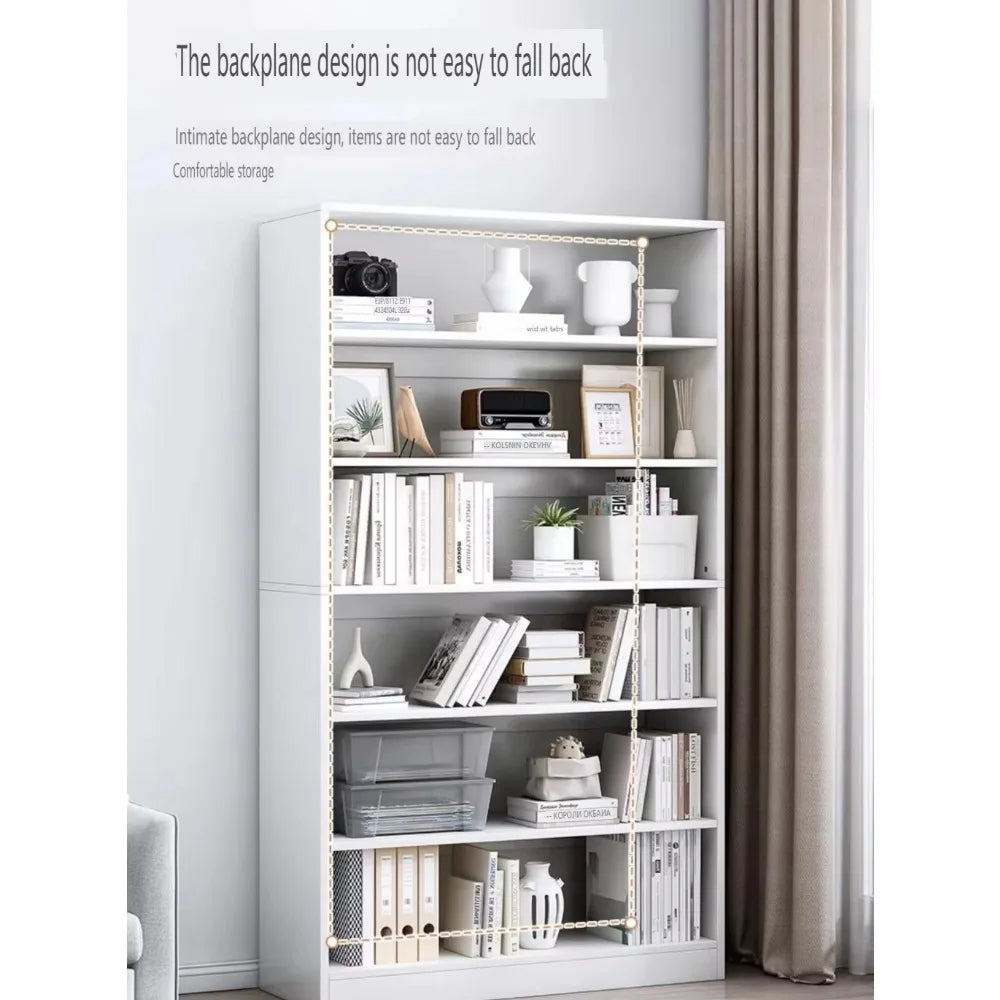 Modern Arched 8-Tier Bookcase – Floor Standing