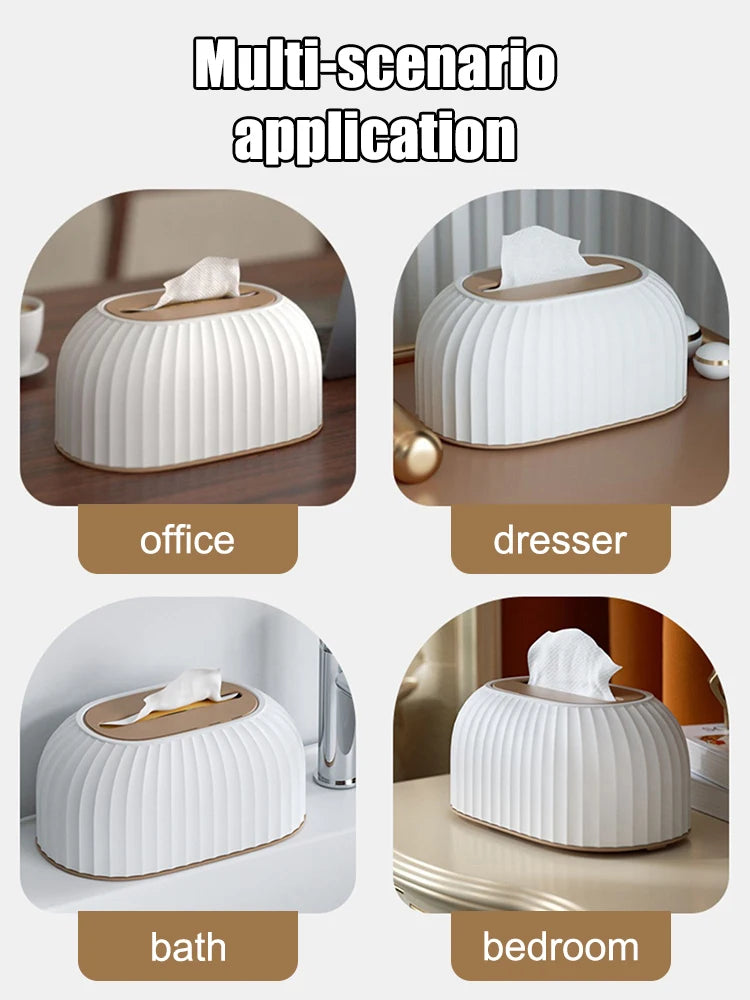 Household Tissue Box with Spring – 1pc