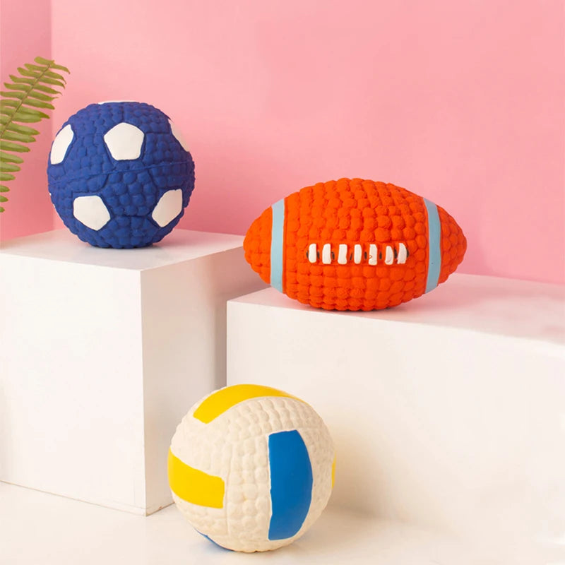 Latex Dog Squeaky Ball Toy