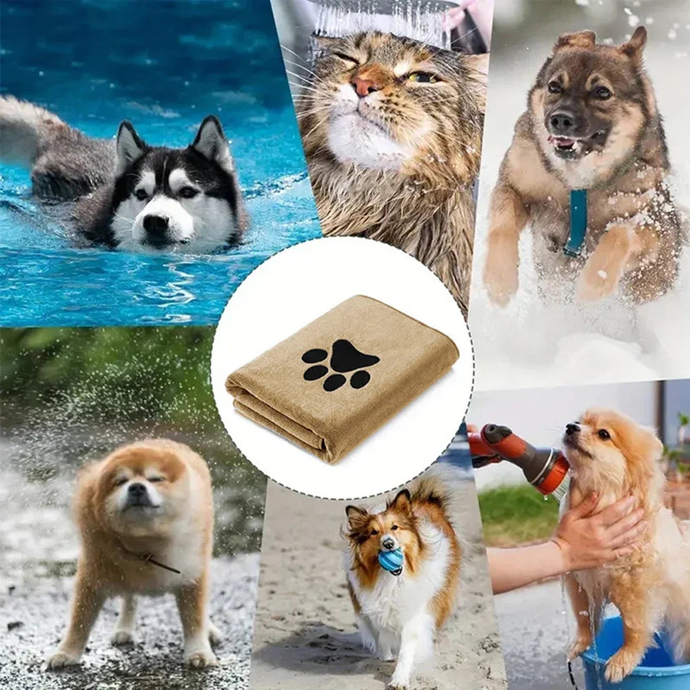 Microfiber Pet Bath Towel – Super Soft & Absorbent