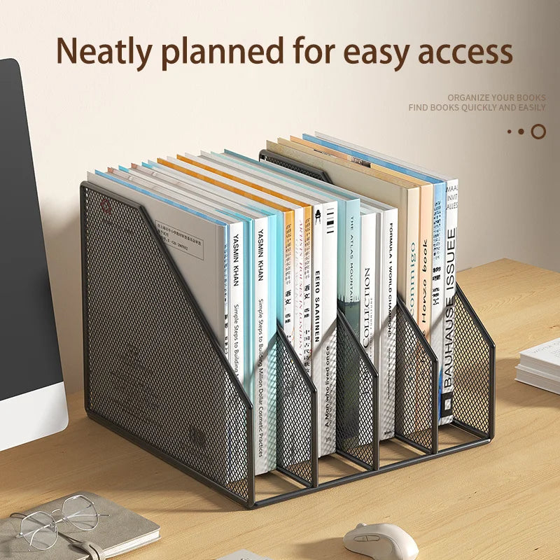Metal Desk File Rack – Standing Organizer