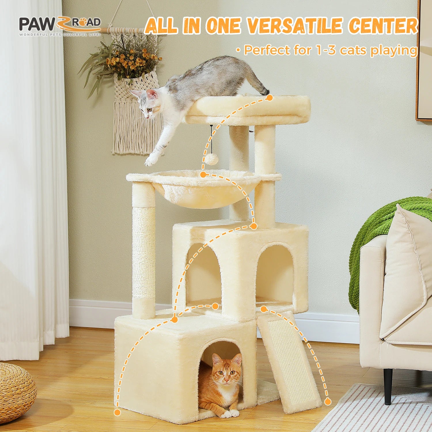 Multi-Level Cat Tower