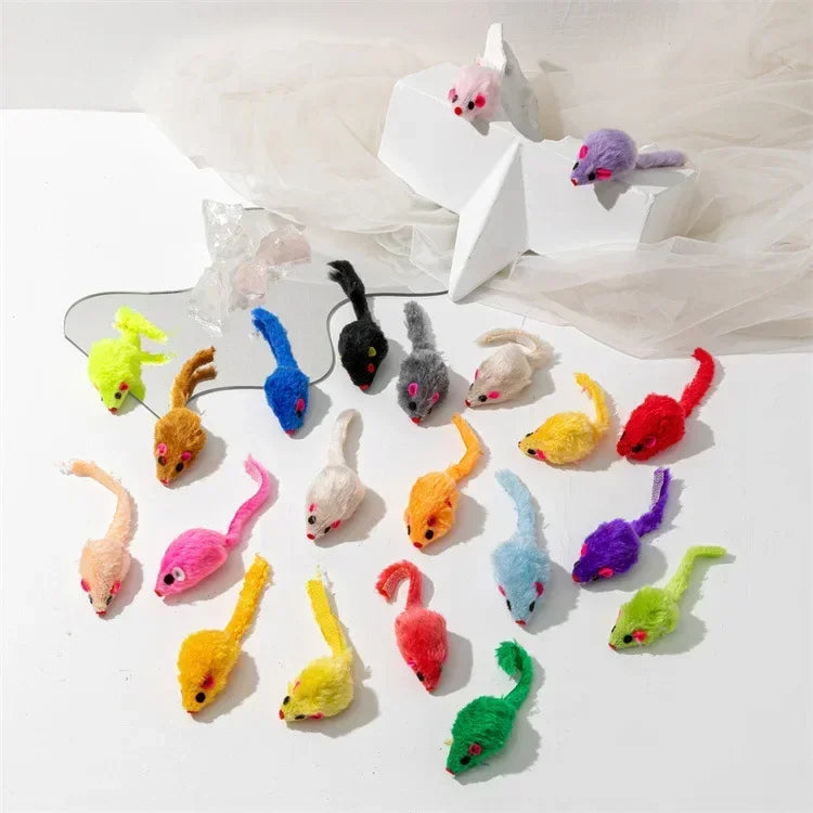 Catnip Rattle Mouse Toys – Multi Pack