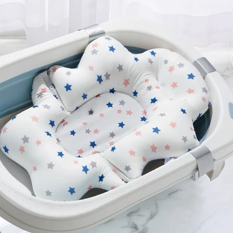Newborn Baby Bath Mat & Tub Seat – Soft Cushion Support