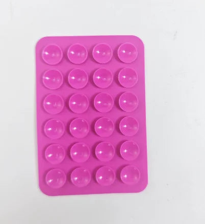 JCYECF 1pc Silicone Suction Pad For Mobile Phone Fixture Suction Cup Backed Adhesive Silicone Rubber Universal Charger Leather