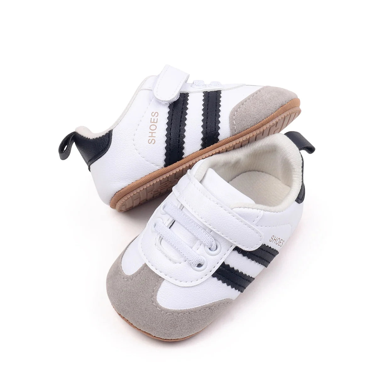 2025 Baby First Walking Shoes – Unisex PU Leather Toddler Sneakers 0-18M