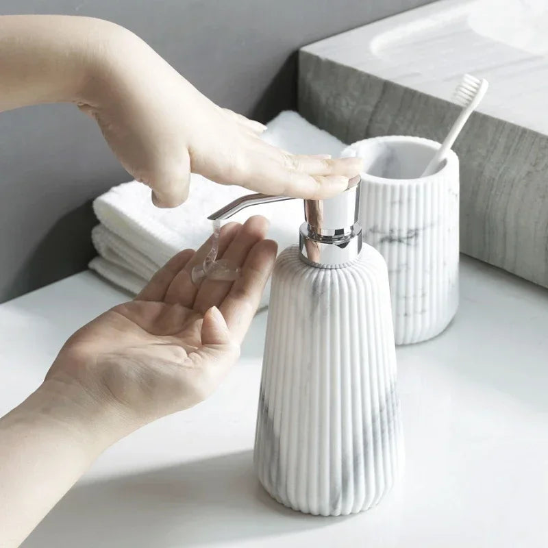 Sandstone Bathroom Gargle Cup & Tray – 1pc