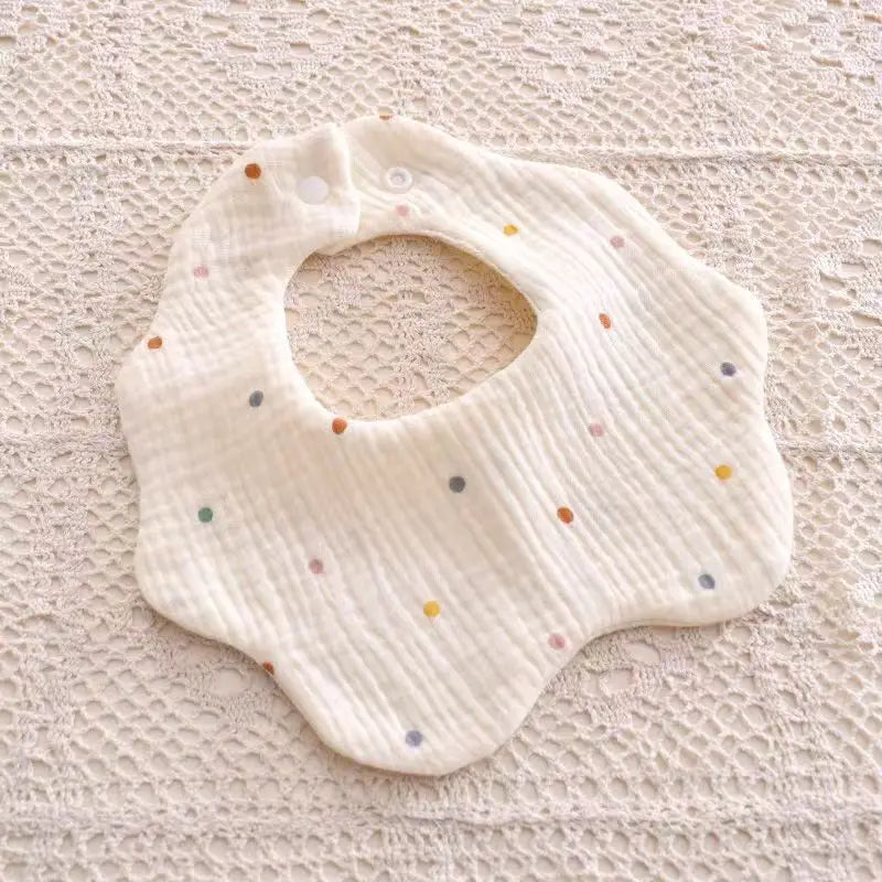 Newborn Baby Cotton Bibs – Cute Animal Muslin Burp Cloths