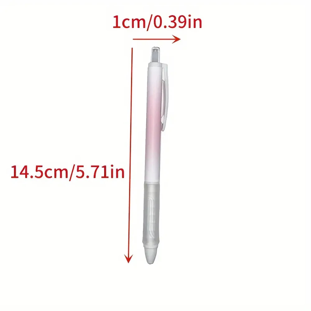 5pcs Pink Retractable Gel Pens – 0.5mm Black Ink