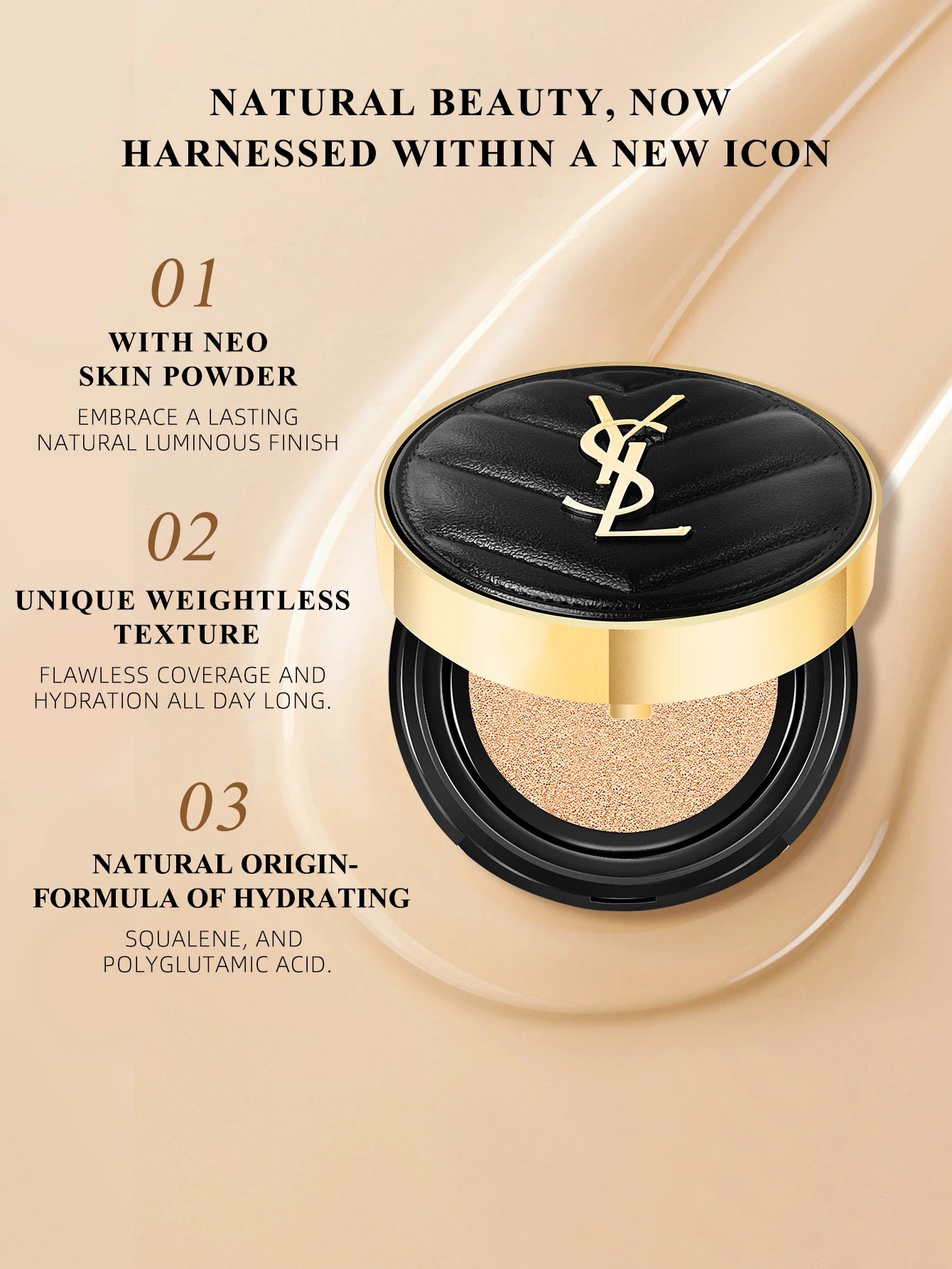 YSL Le Cushion Encre De Peau – Matte Foundation SPF33