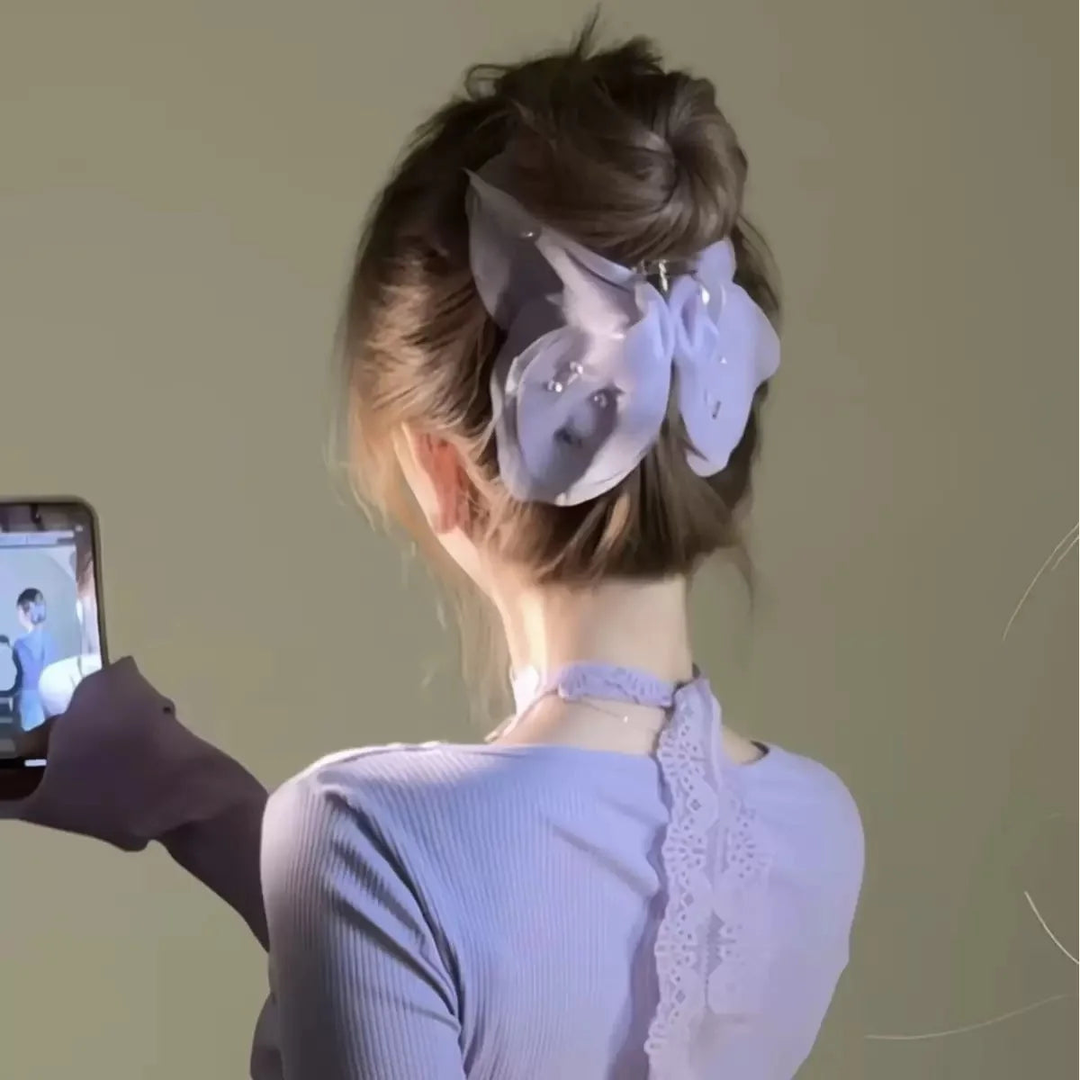 High-Grade Retro Simple Mesh Butterfly Hair Clip For Women