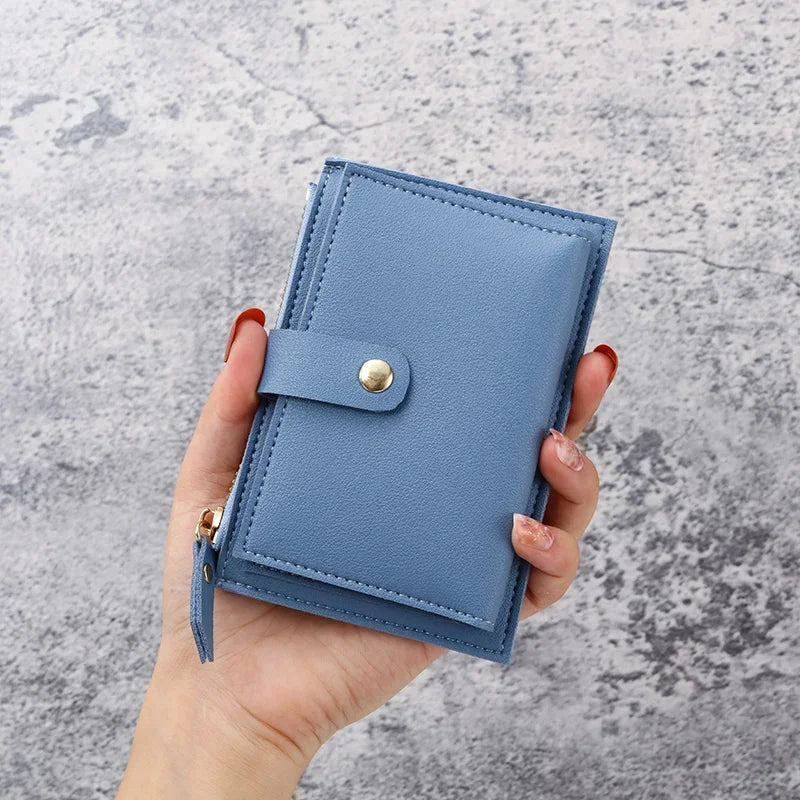 New Ultra-Thin Small Wallet for Female Students – Mini Clutch for Coins & Cards
