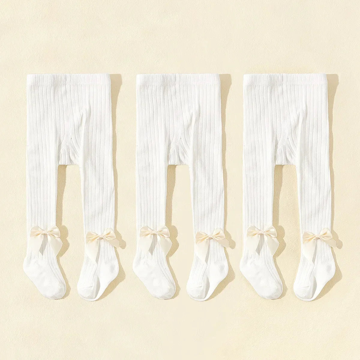 Kids Cotton Tights – Princess Bowknot Pantyhose for Girls