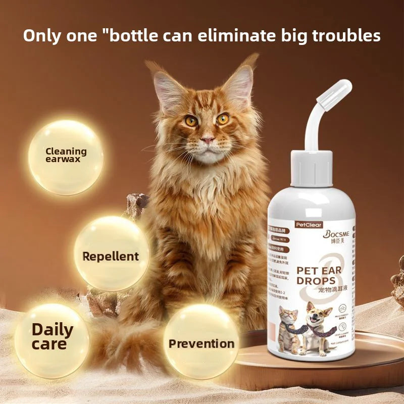 PETCLEAR Dog & Cat Ear Cleaner – 60ml