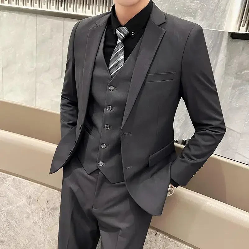 Men’s Slim-Fit 3-Piece Suit