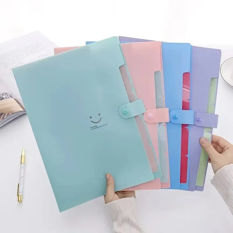 A4 Multi-Layer File Folder – Candy Colors