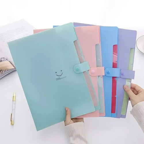 A4 Multi-Layer File Folder – Candy Colors