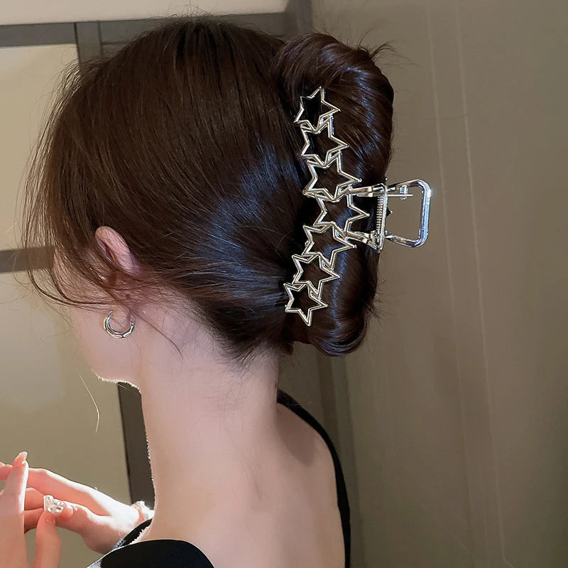 Exquisite Metal Large Claw Clip New Fashion Geometric Hair Claw Clip Barrettes Crabs Headwear For Women Girls Hair Accessories