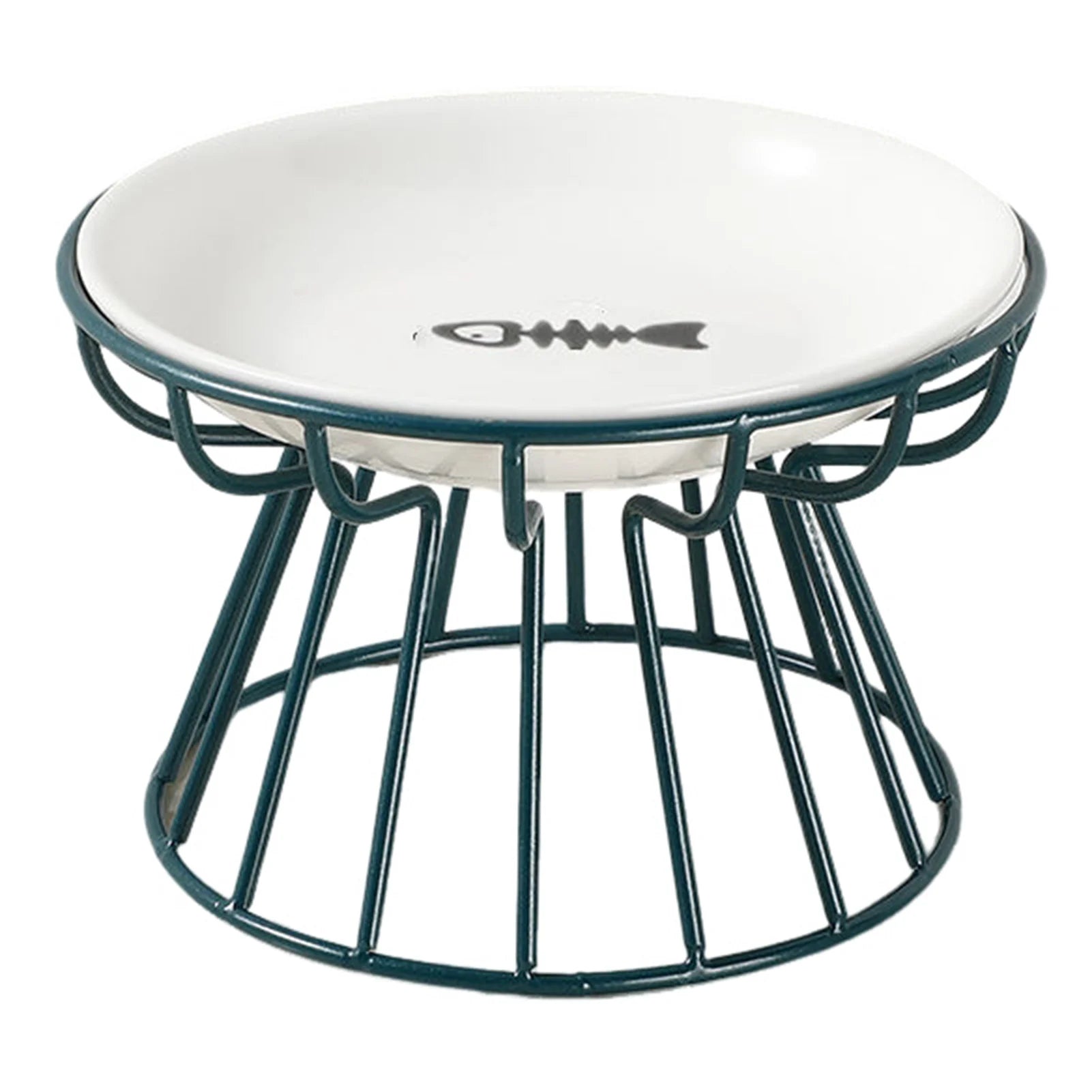 Ceramic Shallow Pet Bowl – Non-Slip