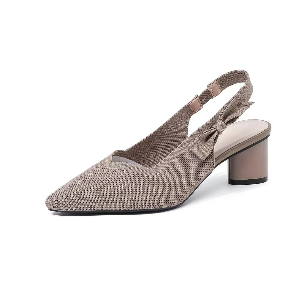 Women’s Knitted Pointed Heel Sandals