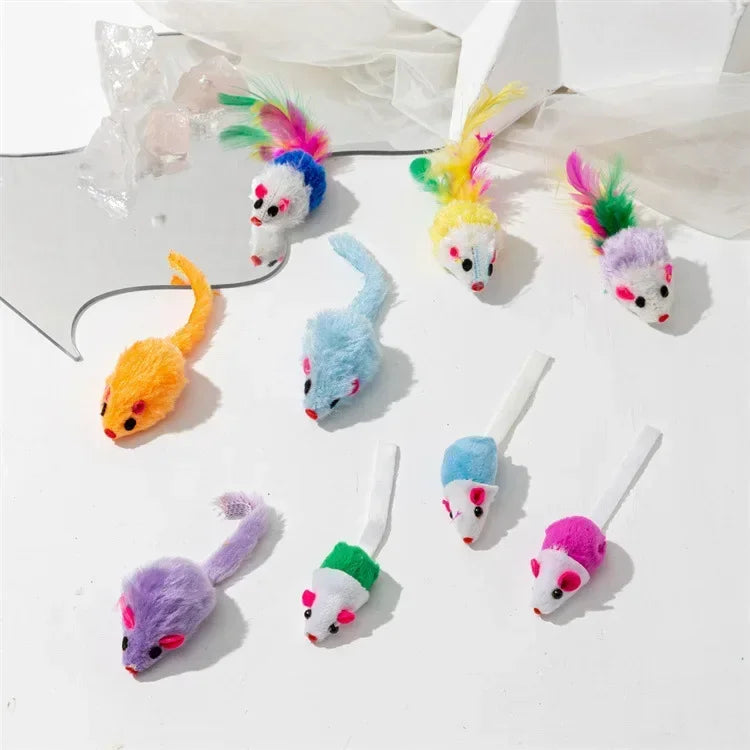 Catnip Rattle Mouse Toys – Multi Pack