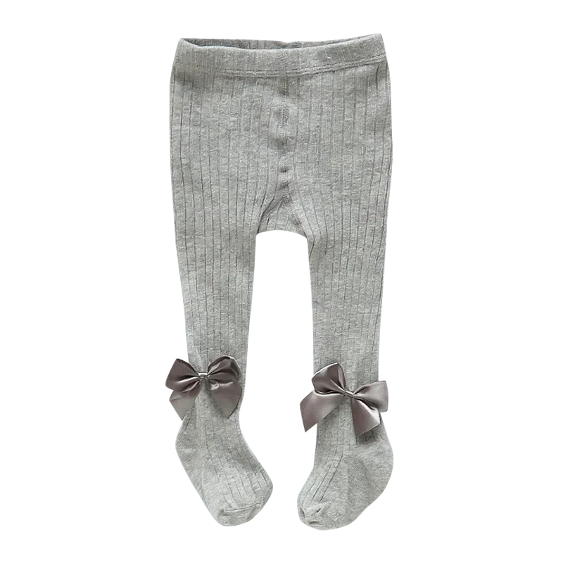 Kids Cotton Tights – Princess Bowknot Pantyhose for Girls