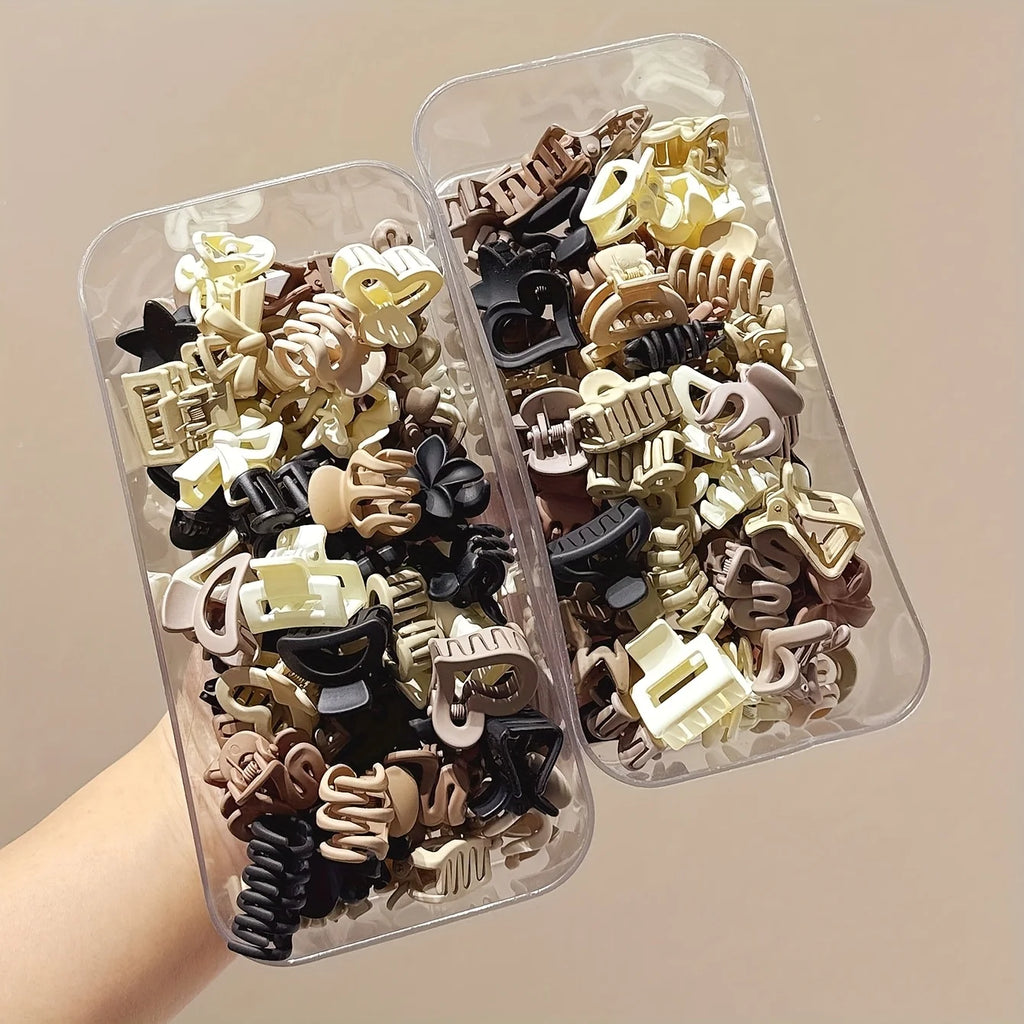 5/10/20/30 PCS Beige Mixed Pack Small Hair Clips – Cute Girls’ Accessories for Daily Wear, Special Occasions & Travel Gifts