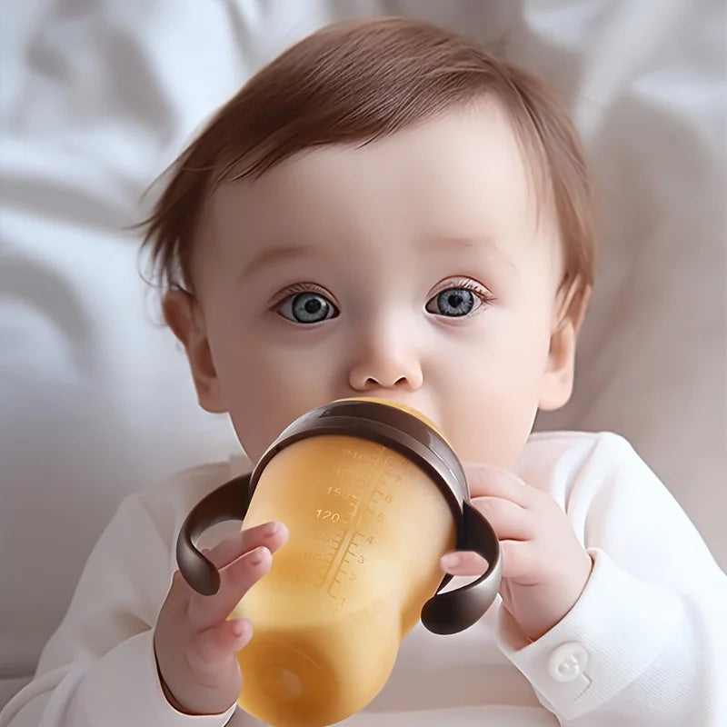 Brown Baby Bottle – 150ML with Handle