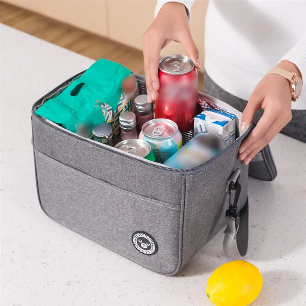 Insulated Lunch Tote Bag – Thickened Aluminum Foil Bento Bag for Office & Students