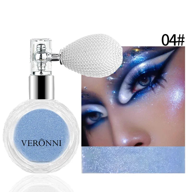 Airbag Shimmer Highlight Powder Spray Waterproof High Gloss Glitter Body Bronzer Highlight Contour Blush for Brightening Makeup