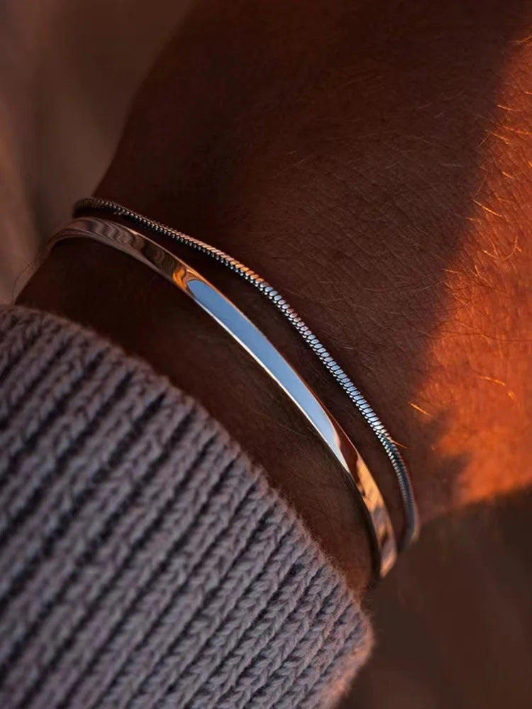 Silver Snake Chain Bracelet