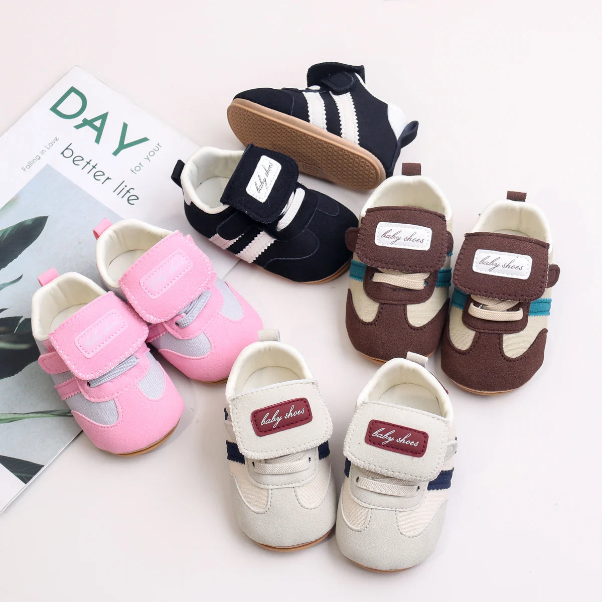 Baby Spring & Autumn Casual Walking Shoes – Retro Anti-Slip Sneakers for Boys & Girls