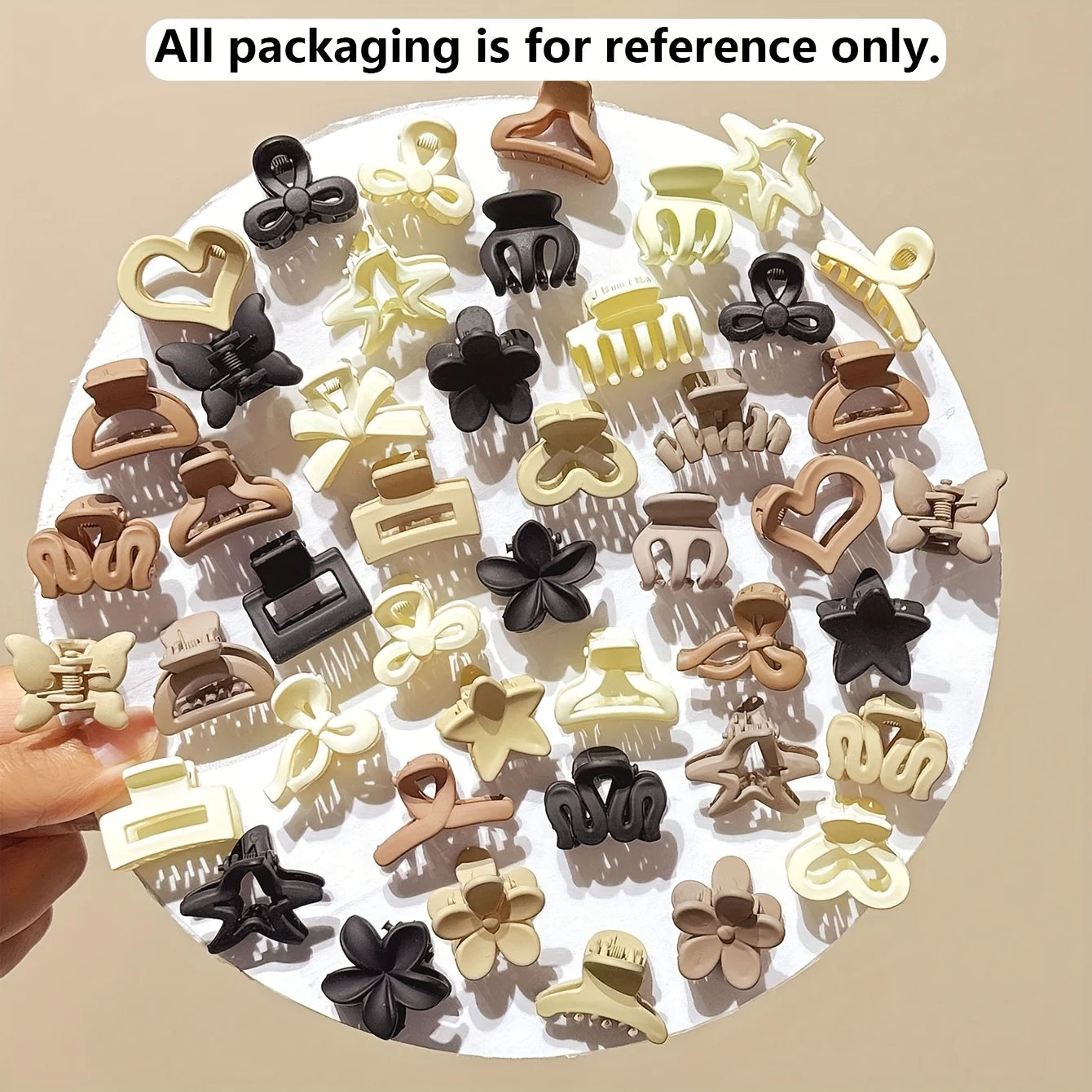 5/10/20/30 PCS Beige Mixed Pack Small Hair Clips – Cute Girls’ Accessories for Daily Wear, Special Occasions & Travel Gifts