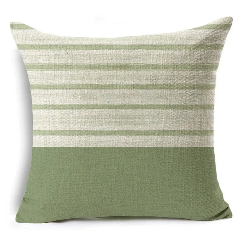 Green Pattern Decorative Cushion Cover Floral Pillow Cover for Car Sofa Decorative Pillow Cover Home Pillow