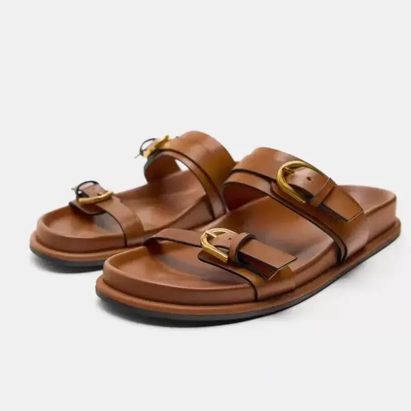 Women’s Classic Buckle Slippers