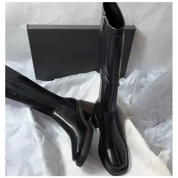Vintage Knee High Heel Boots