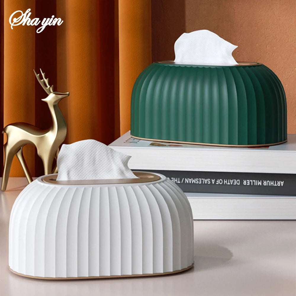 Household Tissue Box with Spring – 1pc