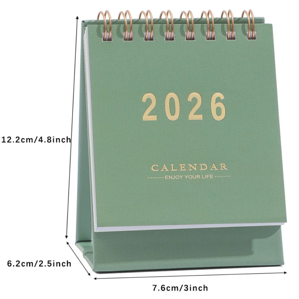 2026 Mini Morandi Desk Calendar – Small & Stylish