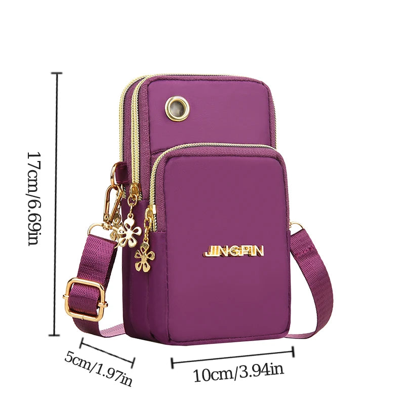 Women’s Mini Phone Crossbody Bag – Compact Coin & Running Neck Pouch