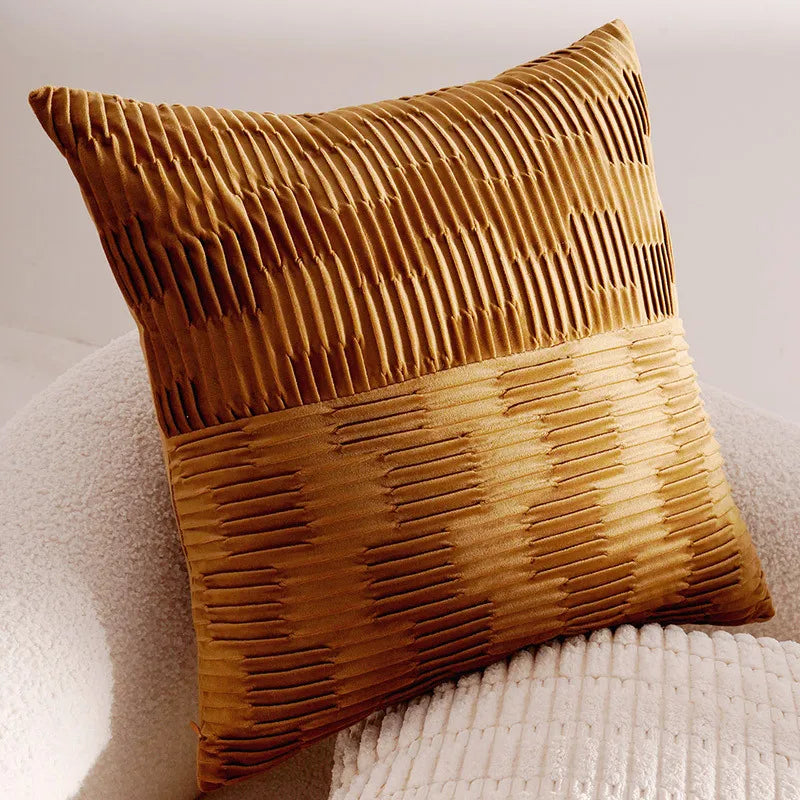 30X50/45X45CM Brown Throw Pillow Cover French Light Luxury Forest Stamping Waist Cushion Cover Decor Home Decorative Pillowcase