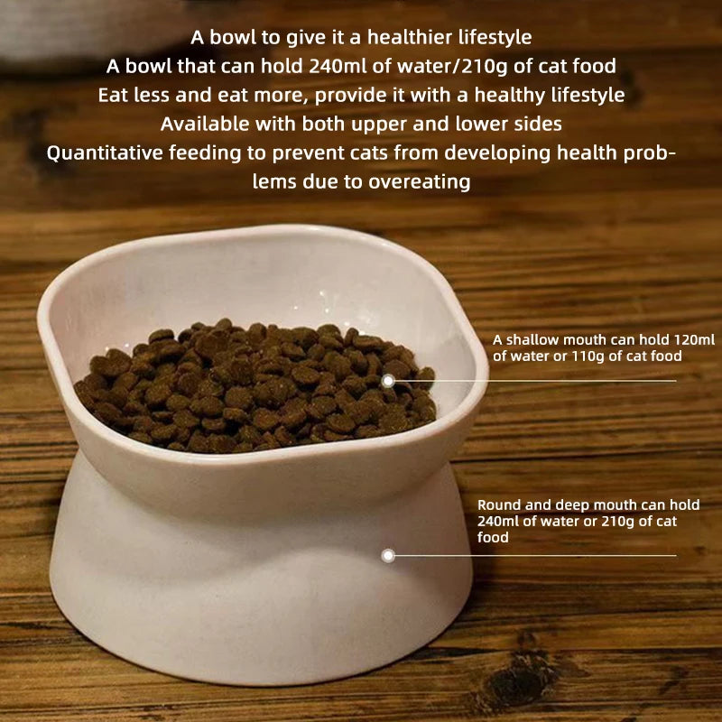 Elevated Stress-Free Cat & Dog Bowl