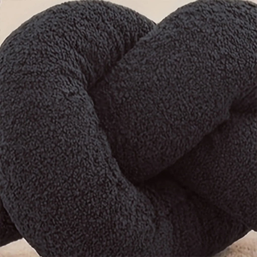 1pc Nordic Style Knotted Bolster Pillow for Sofa Bedroom Office Decor Pillow Gift for Christmas Home Living Room Decorate