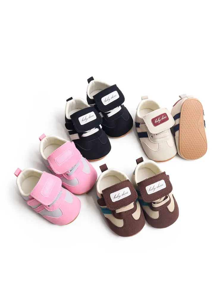 Baby Spring & Autumn Casual Walking Shoes – Retro Anti-Slip Sneakers for Boys & Girls